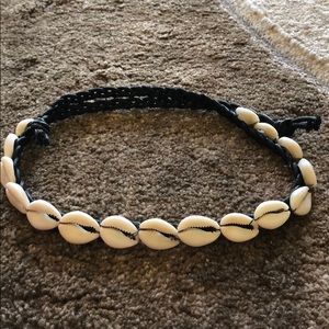 Hawaiian cowrie shell choker